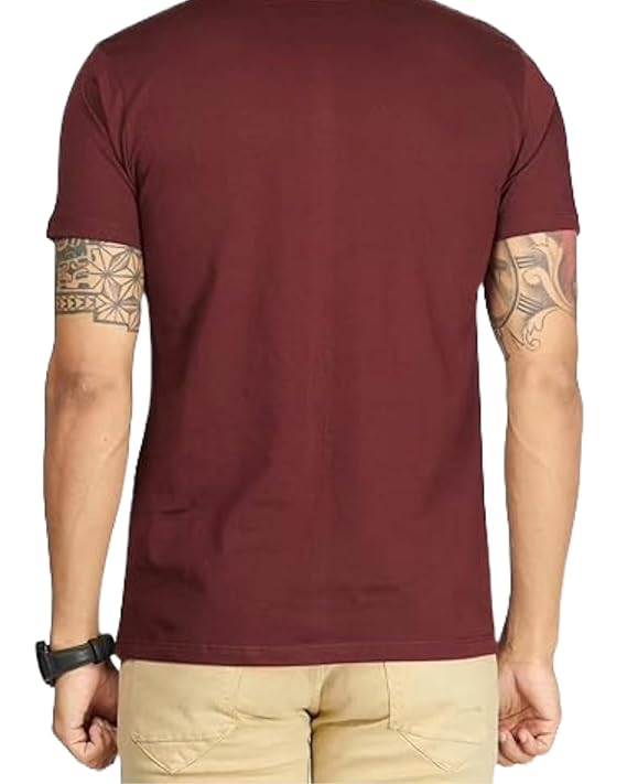 JEDFER Pure Cotton Half Sleeve, Original Printed Design, Round Neck T-Shirts for Men's
