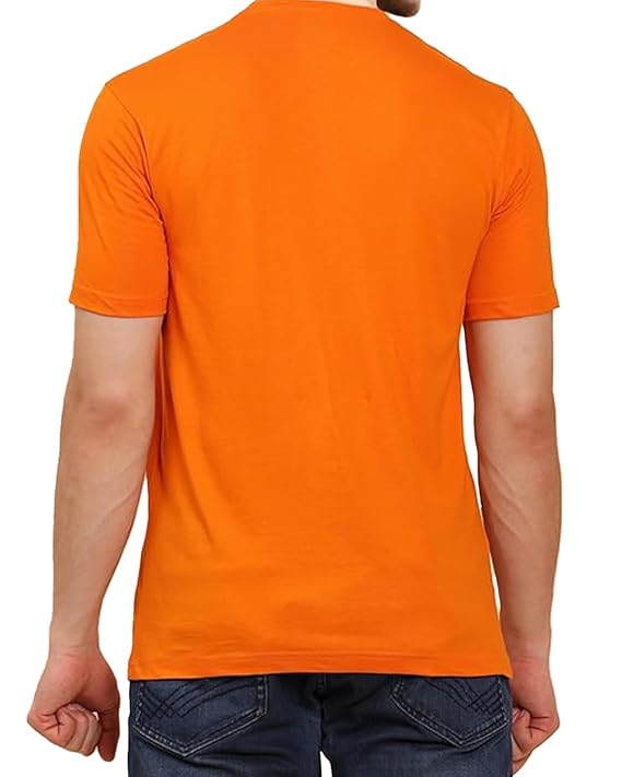 JEDFER Pure Cotton Half Sleeve, Original Printed Design, Round Neck T-Shirts for Men's