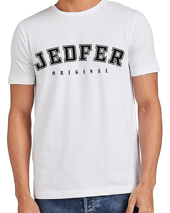 JEDFER Pure Cotton Half Sleeve, Original Printed Design, Round Neck T-Shirts for Men's