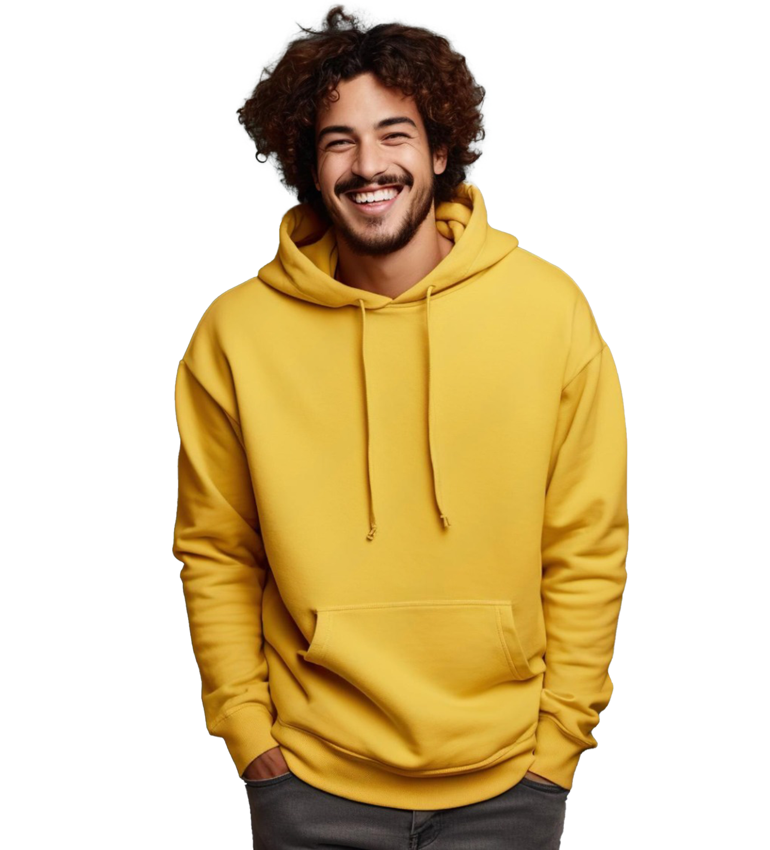 JEDFER 100% Cotton Solid Hoodies for Men's