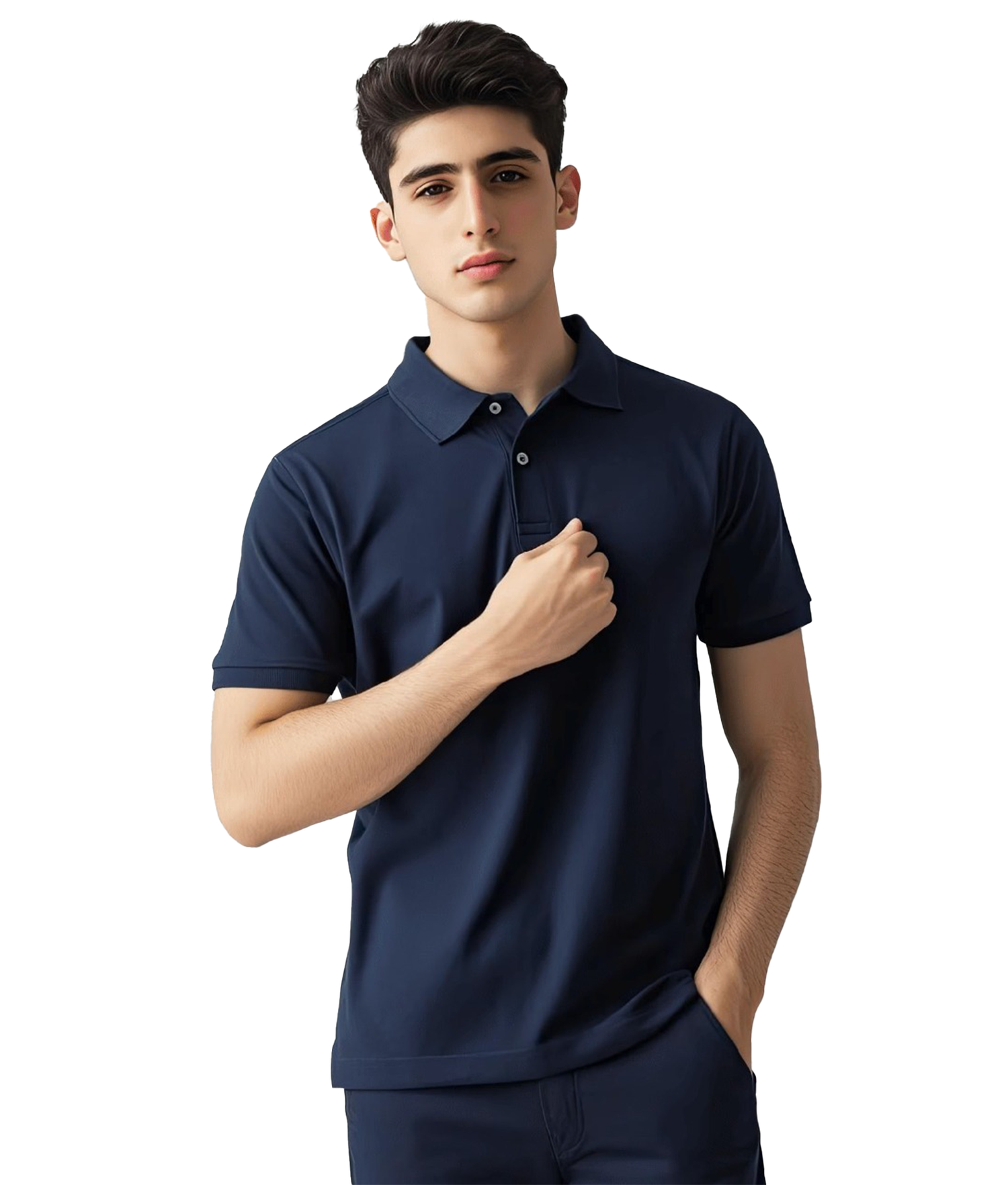JEDFER Solid Polo T-Shirts for Men's