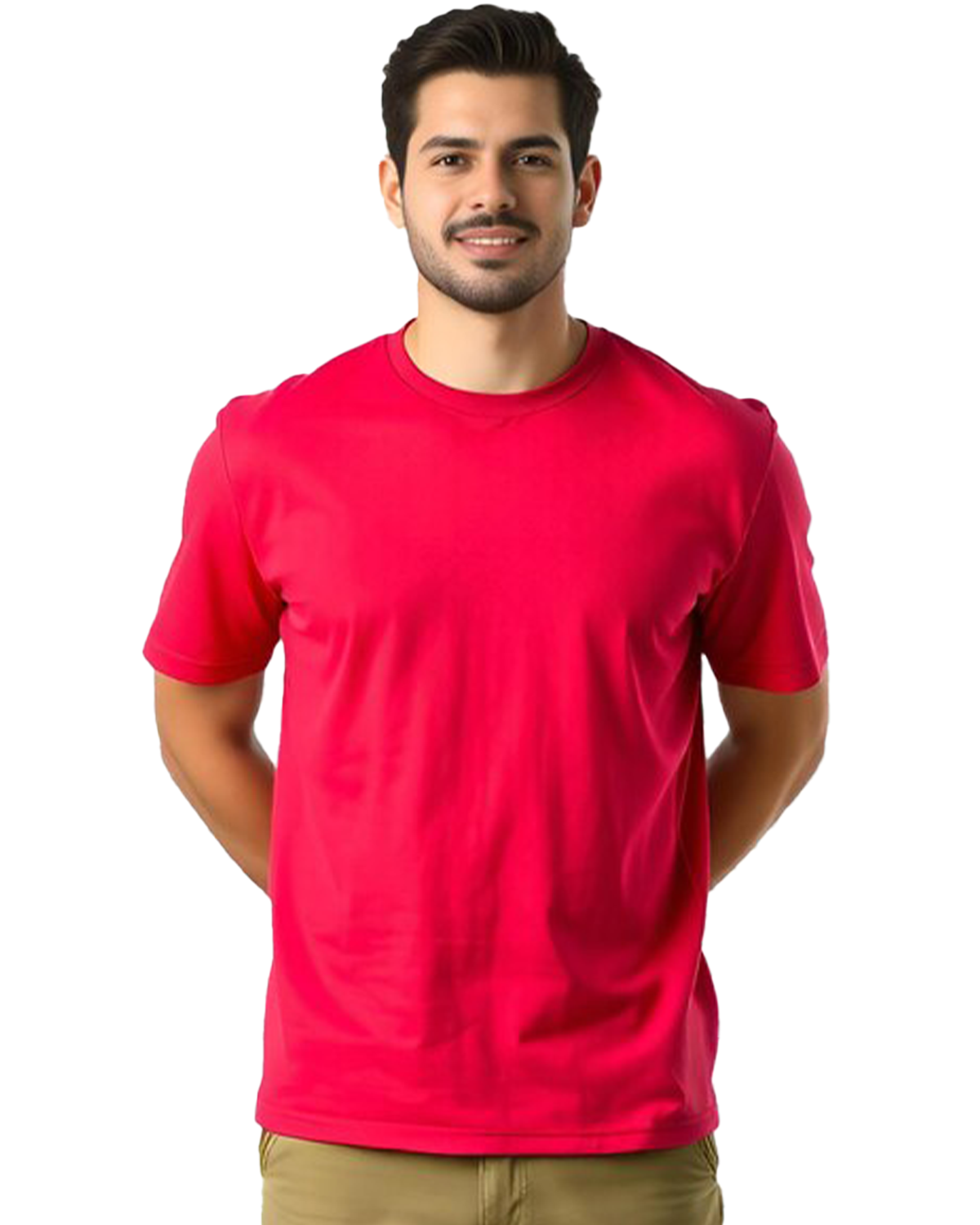 JEDFER 100% Cotton Solid T-Shirts for Men's