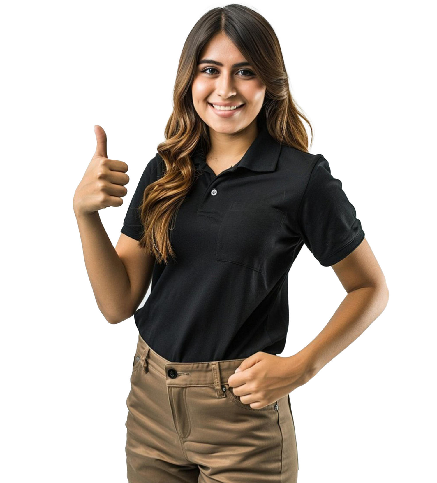 JEDFER Solid Polo T-Shirts for Women's