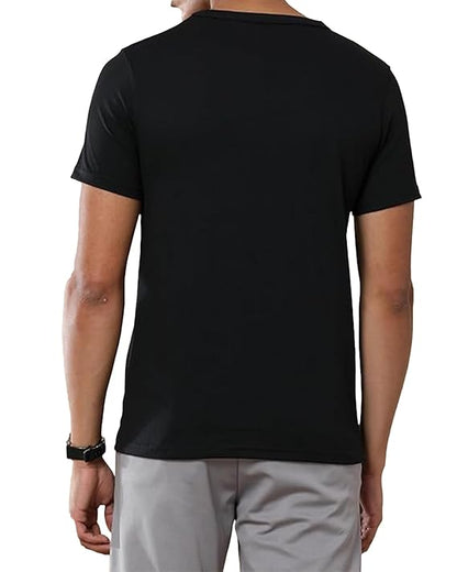 JEDFER Pure Cotton Half Sleeve, Original Printed Design, Round Neck T-Shirts for Men's