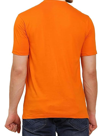 JEDFER Pure Cotton Half Sleeve, Original Printed Design, Round Neck T-Shirts for Men's