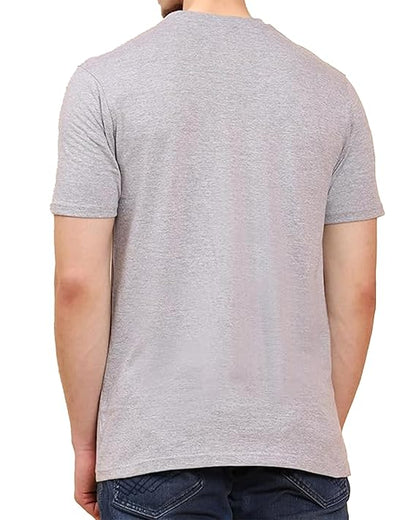 JEDFER Pure Cotton Half Sleeve, Original Printed Design, Round Neck T-Shirts for Men's