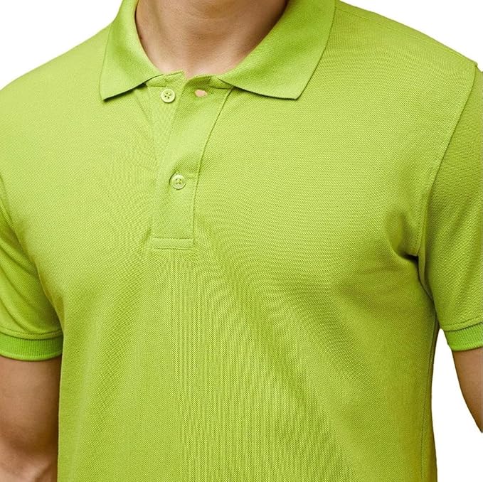 JEDFER Men's Solid Cotton Blend Polo T Shirt | Regular Fit | Collar Polo| Half Sleeves
