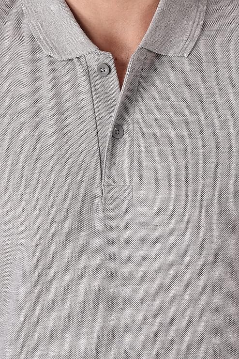 JEDFER Men's Solid Cotton Blend Polo T Shirt | Regular Fit | Collar Polo| Half Sleeves