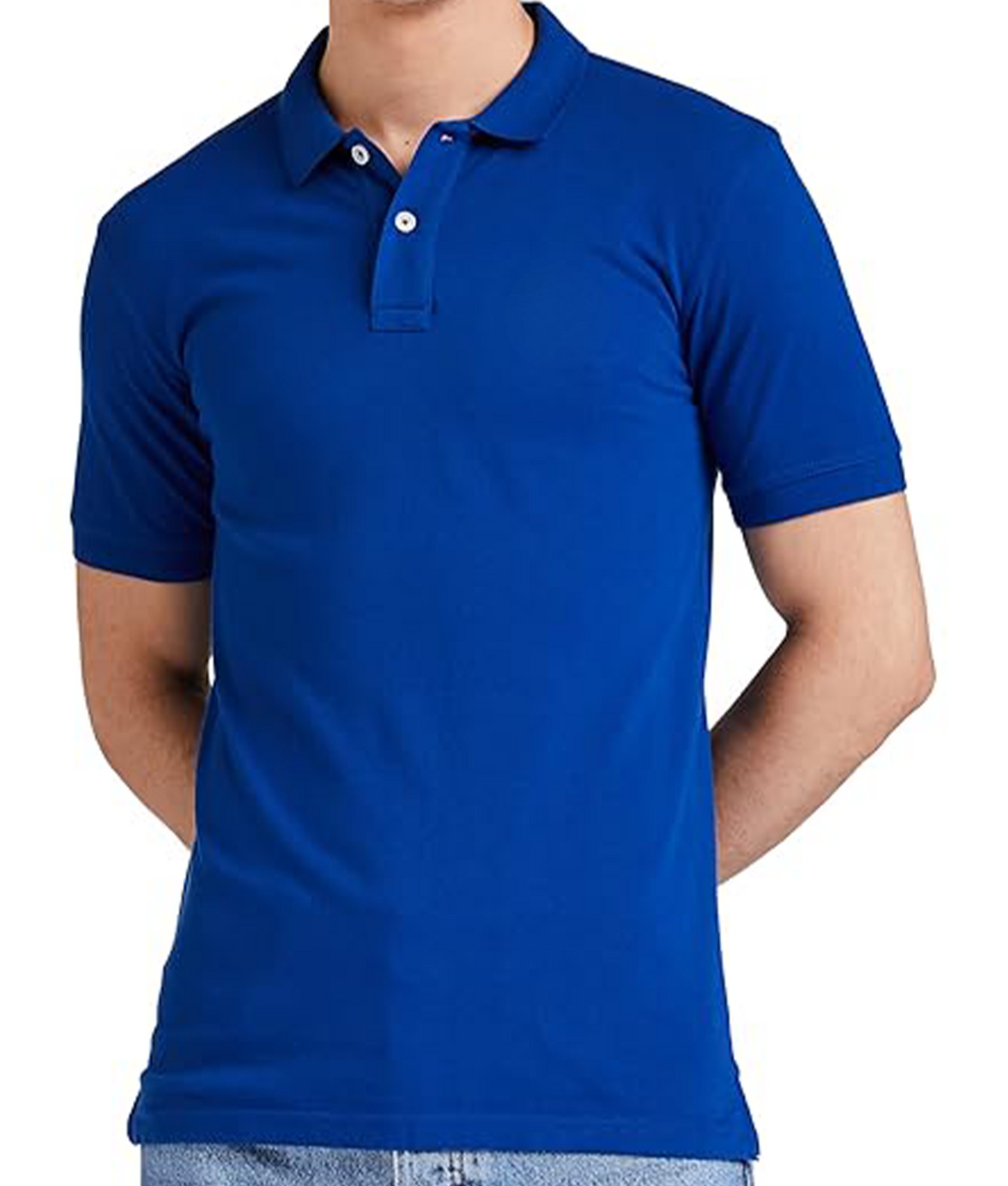 JEDFER Men's Solid Cotton Blend Polo T Shirt | Regular Fit | Collar Polo| Half Sleeves