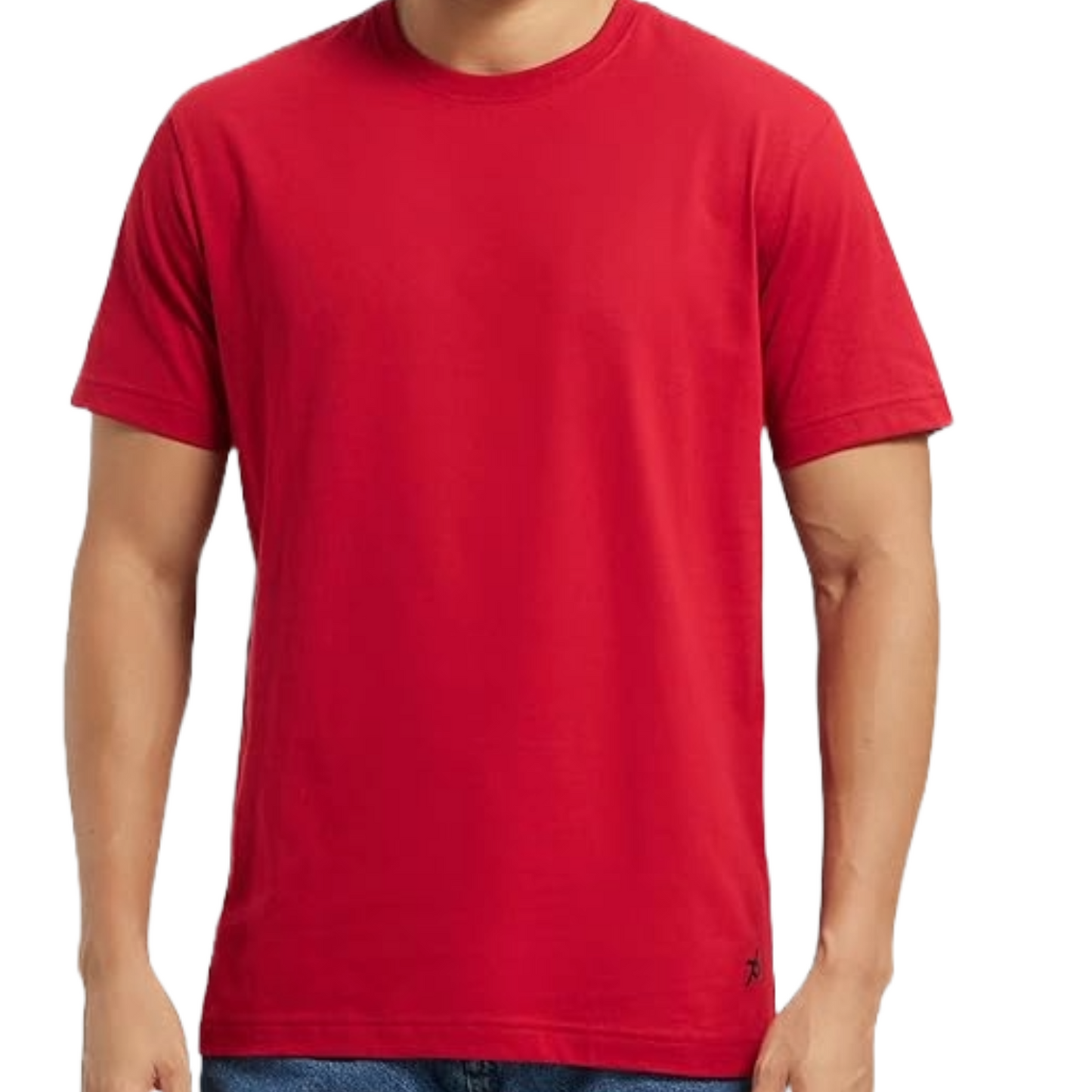 JEDFER Pure Cotton Half Sleeve, Solid, Round Neck T-Shirts for Men's