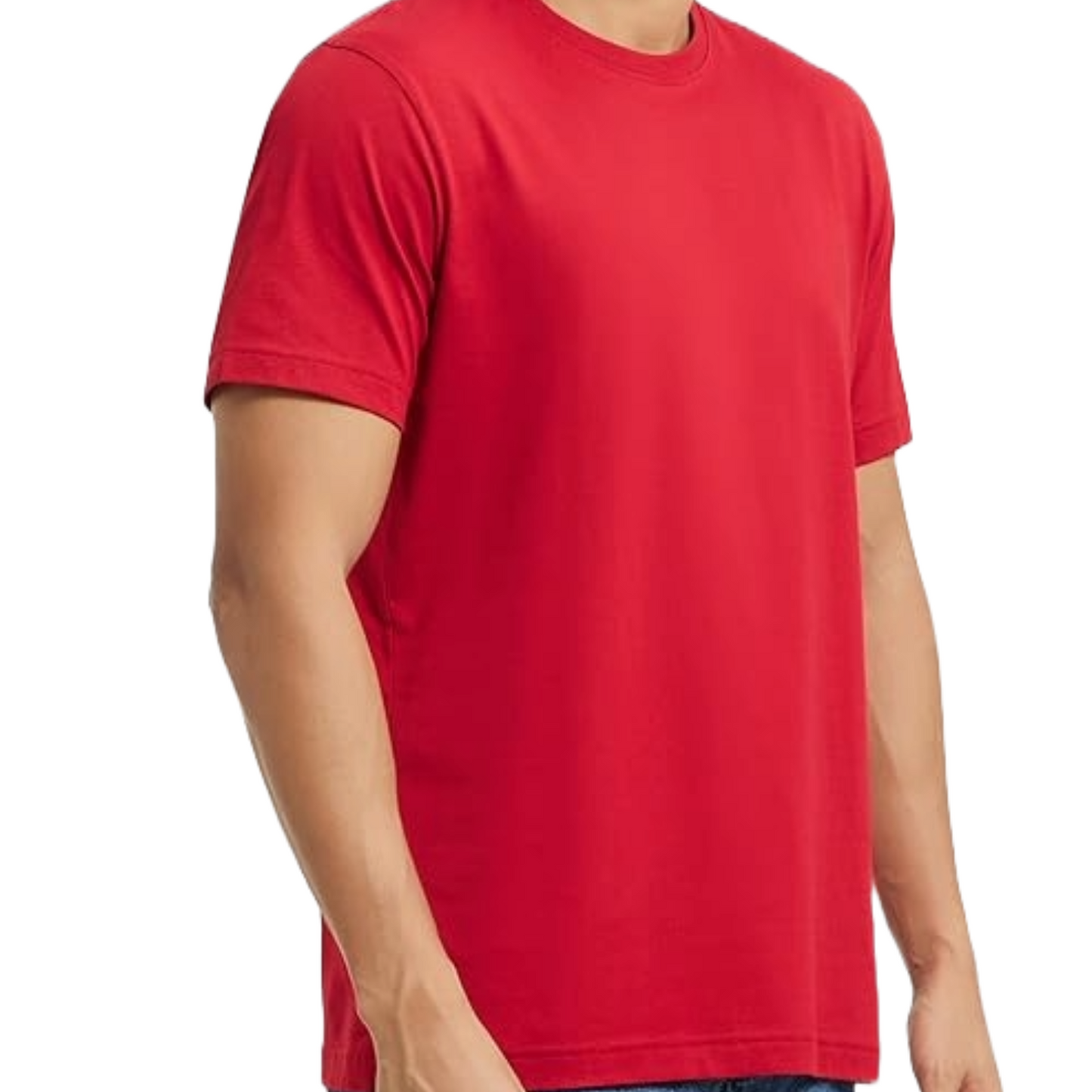 JEDFER Pure Cotton Half Sleeve, Solid, Round Neck T-Shirts for Men's