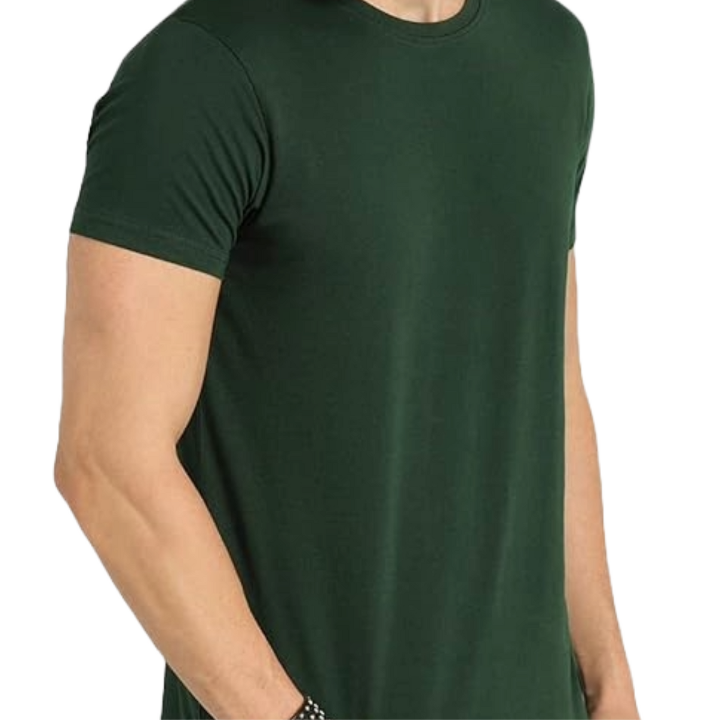 JEDFER Pure Cotton Half Sleeve, Solid, Round Neck T-Shirts for Men's