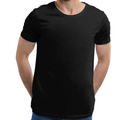 JEDFER Pure Cotton Half Sleeve, Solid, Round Neck T-Shirts for Men's