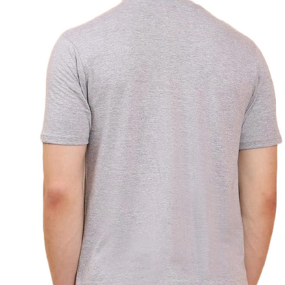 JEDFER Pure Cotton Half Sleeve, Solid, Round Neck T-Shirts for Men's