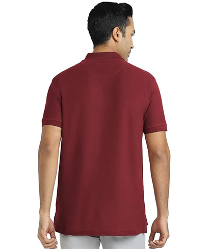JEDFER Men's Solid Cotton Blend Polo T Shirt | Regular Fit | Collar Polo| Half Sleeves