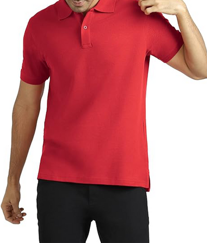JEDFER Men's Solid Cotton Blend Polo T Shirt | Regular Fit | Collar Polo| Half Sleeves