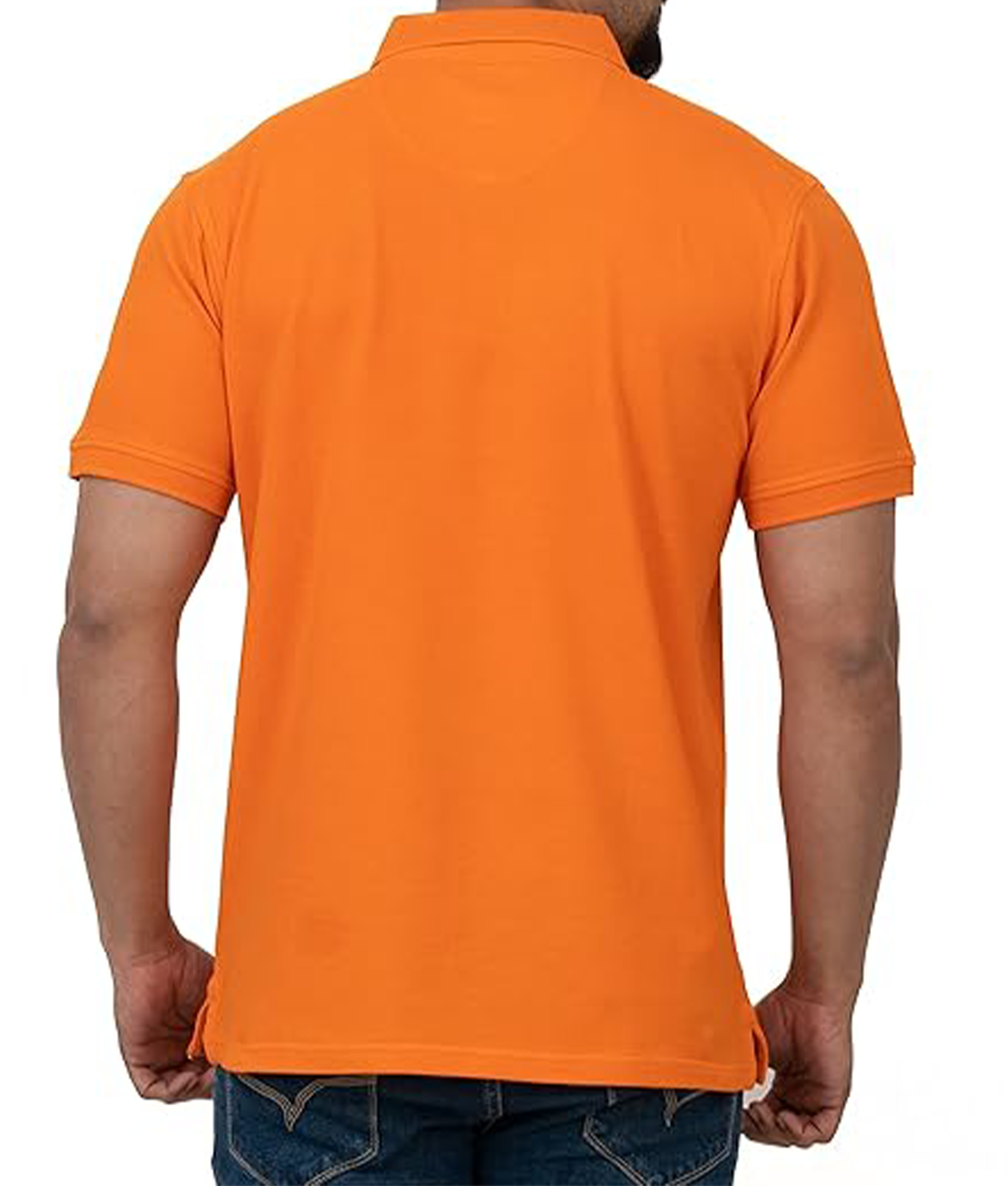 JEDFER Men's Solid Cotton Blend Polo T Shirt | Regular Fit | Collar Polo| Half Sleeves