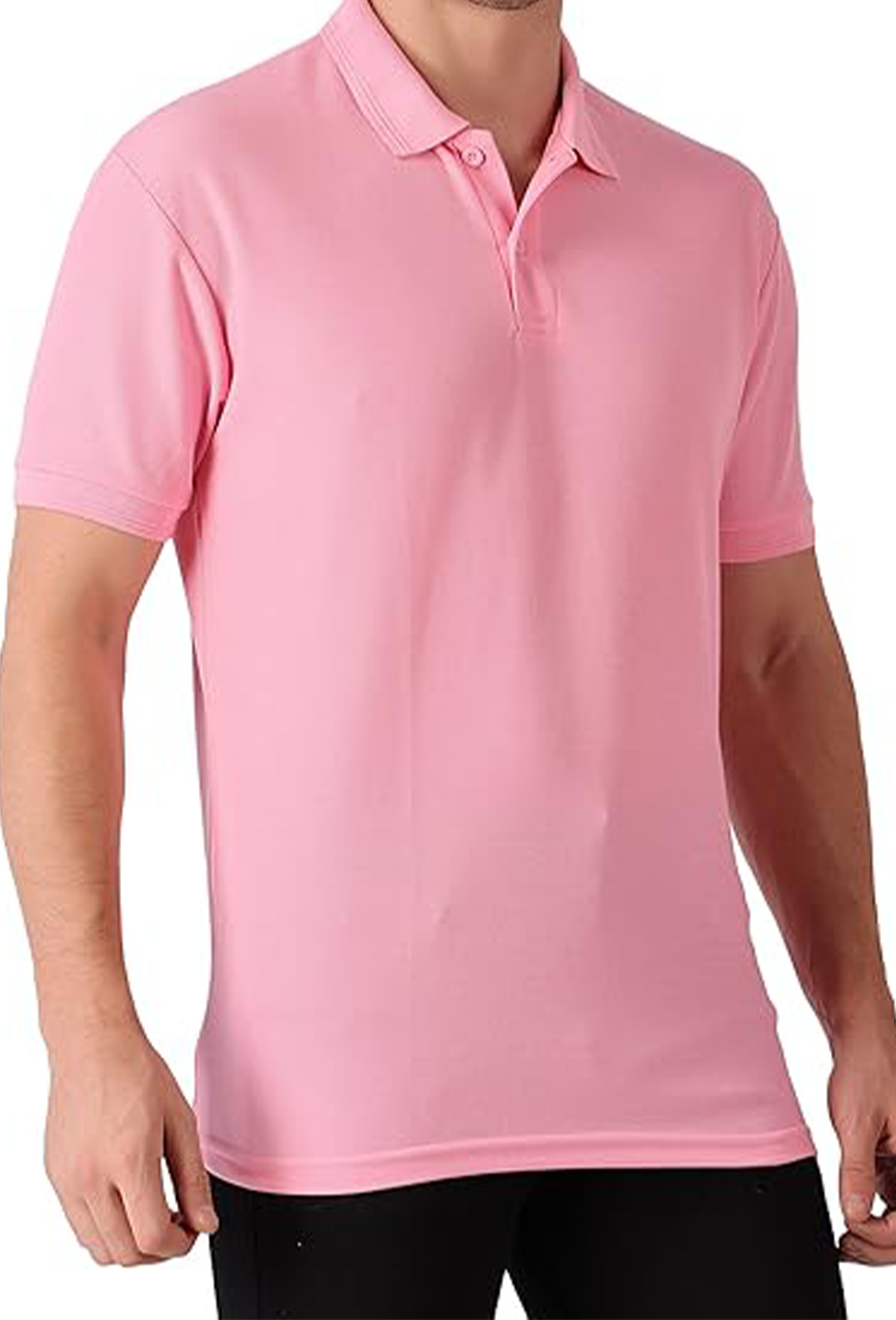 JEDFER Men's Solid Cotton Blend Polo T Shirt | Regular Fit | Collar Polo| Half Sleeves