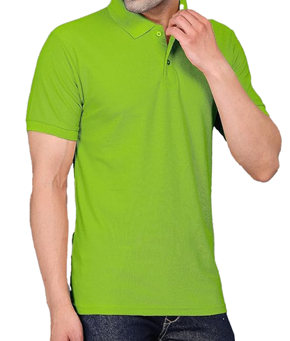 JEDFER Men's Solid Cotton Blend Polo T Shirt | Regular Fit | Collar Polo| Half Sleeves