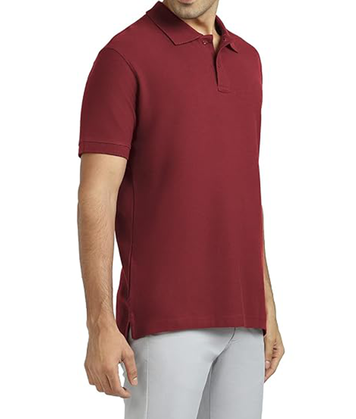 JEDFER Men's Solid Cotton Blend Polo T Shirt | Regular Fit | Collar Polo| Half Sleeves