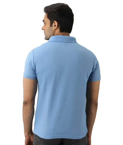 JEDFER Men's Solid Cotton Blend Polo T Shirt | Regular Fit | Collar Polo| Half Sleeves