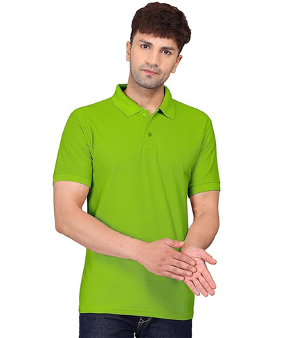JEDFER Men's Solid Cotton Blend Polo T Shirt | Regular Fit | Collar Polo| Half Sleeves