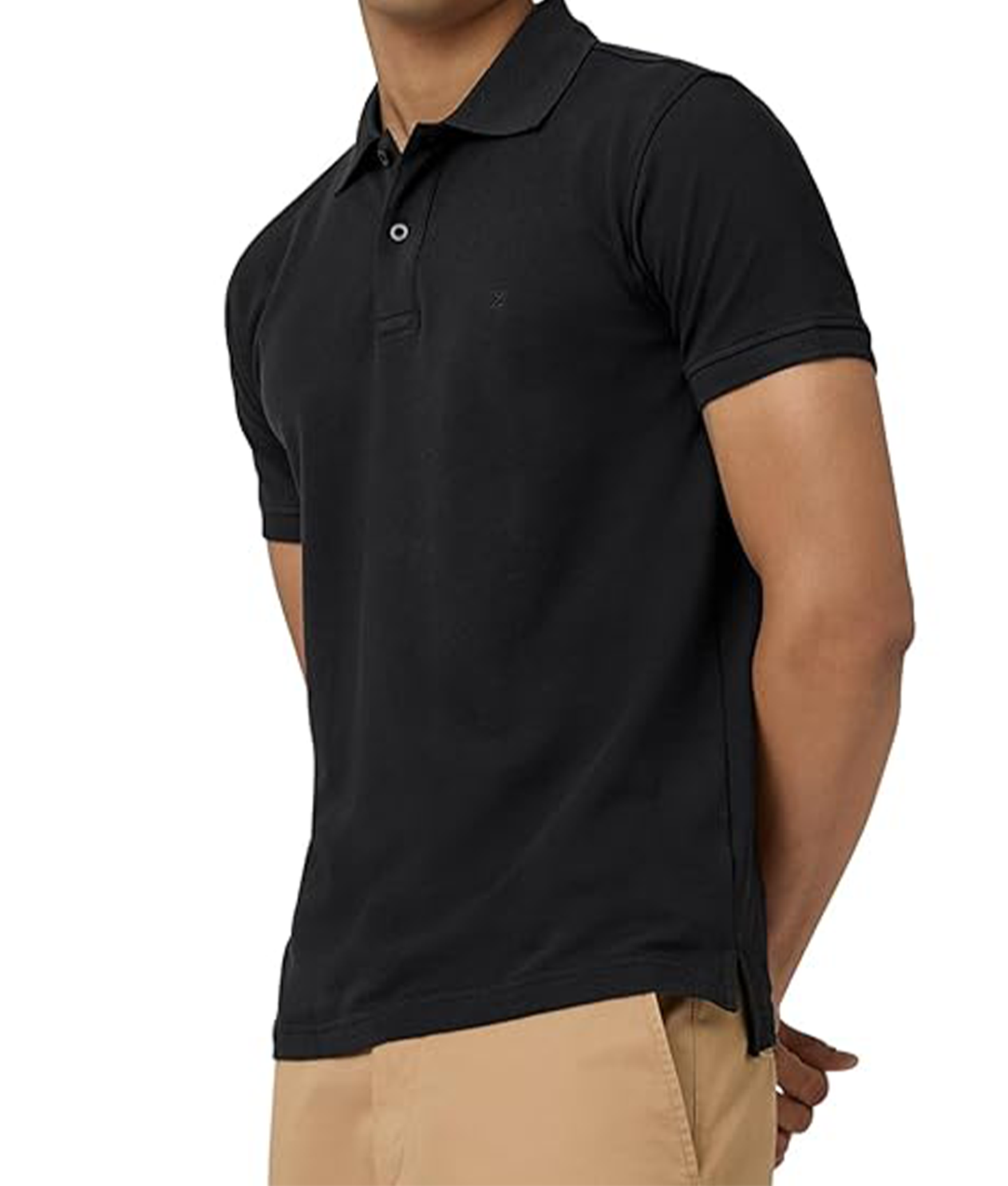 JEDFER Men's Solid Cotton Blend Polo T Shirt | Regular Fit | Collar Polo| Half Sleeves