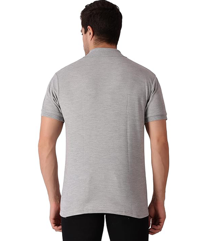 JEDFER Men's Solid Cotton Blend Polo T Shirt | Regular Fit | Collar Polo| Half Sleeves