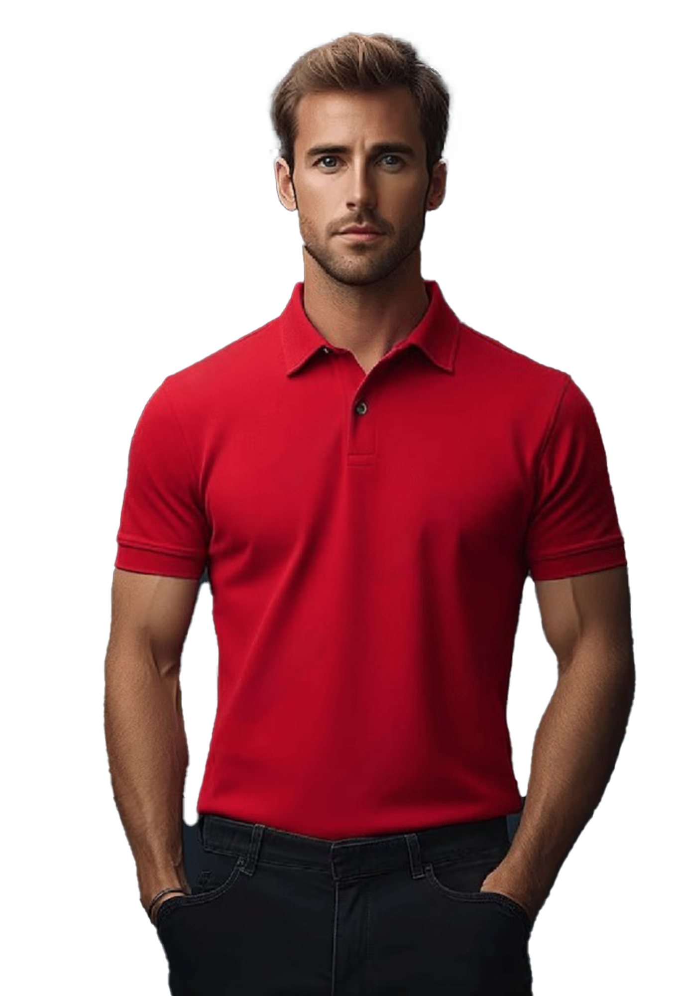 JEDFER Men's Solid Cotton Blend Polo T Shirt | Regular Fit | Collar Polo| Half Sleeves