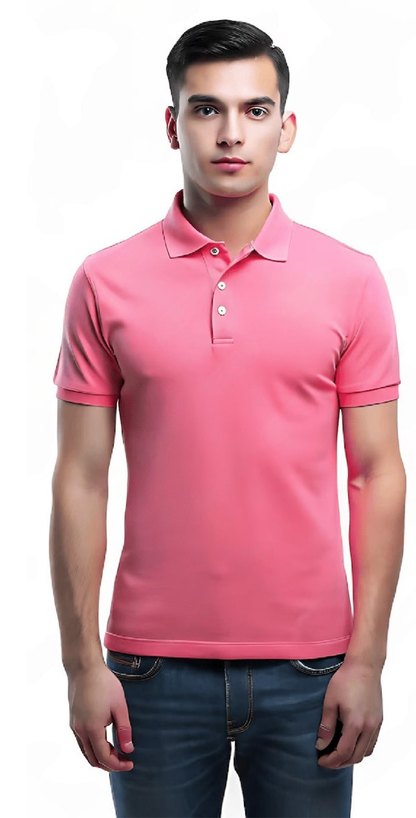 JEDFER Men's Solid Cotton Blend Polo T Shirt | Regular Fit | Collar Polo| Half Sleeves