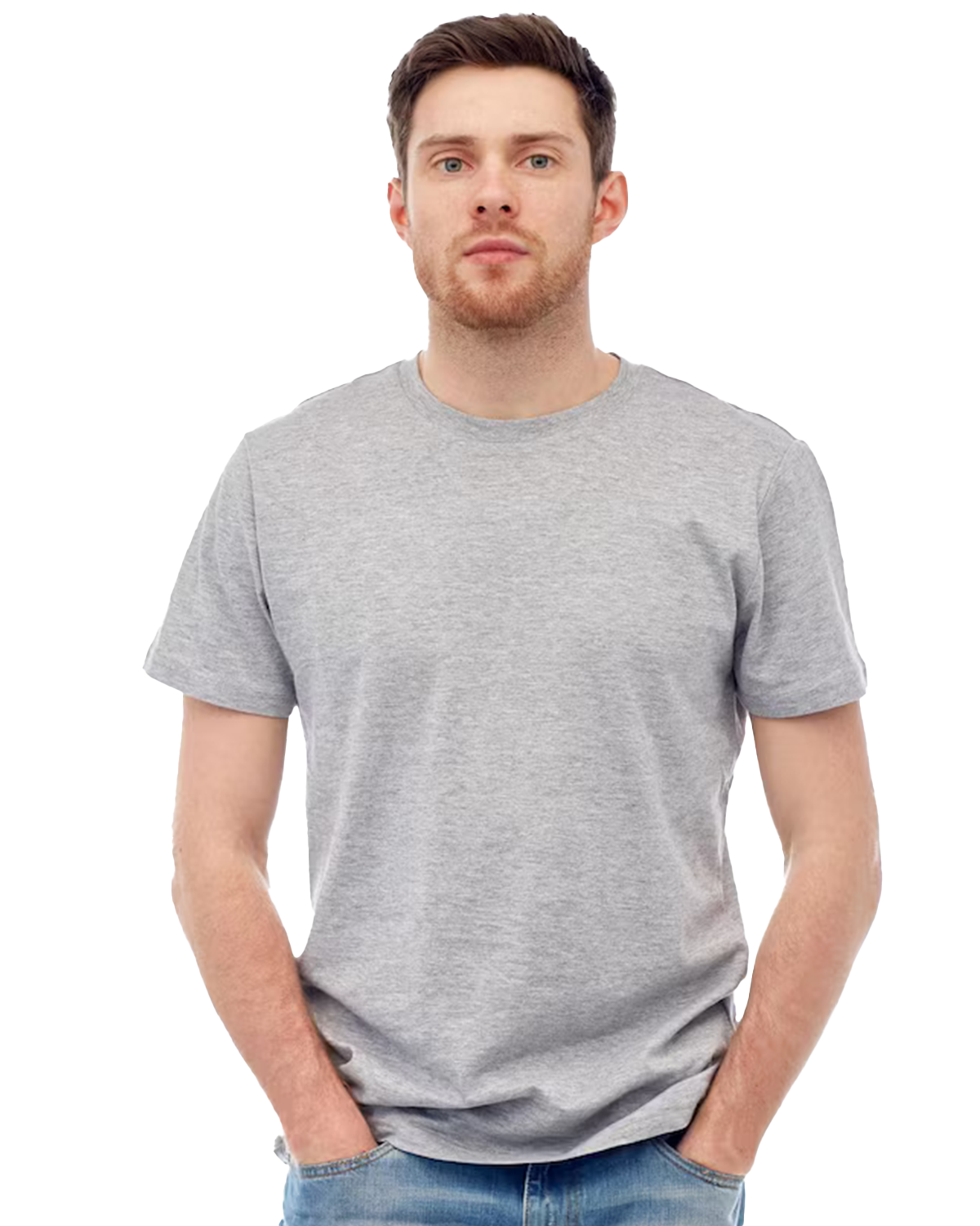 JEDFER Pure Cotton Half Sleeve, Solid, Round Neck T-Shirts for Men's