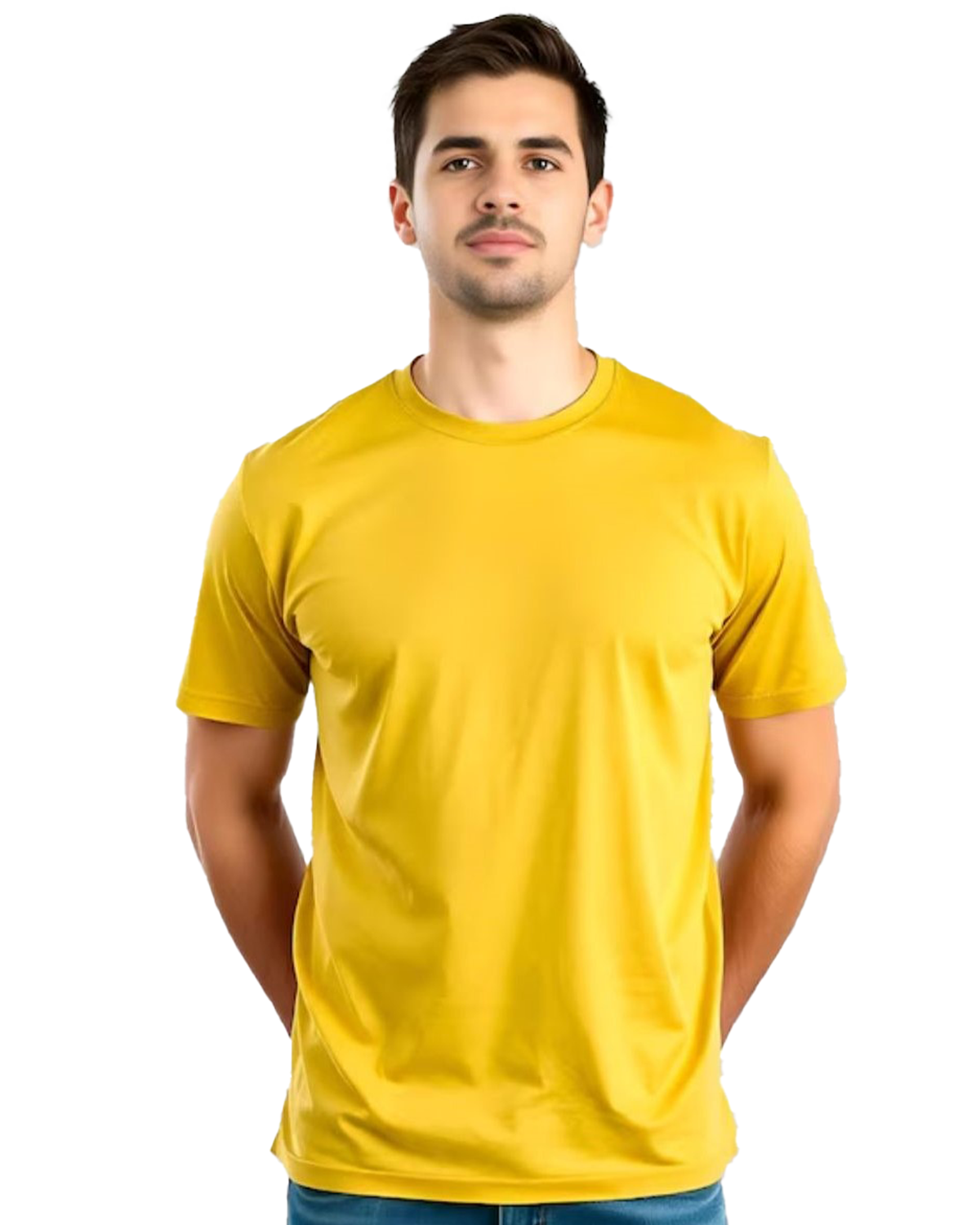 JEDFER Pure Cotton Half Sleeve, Solid, Round Neck T-Shirts for Men's