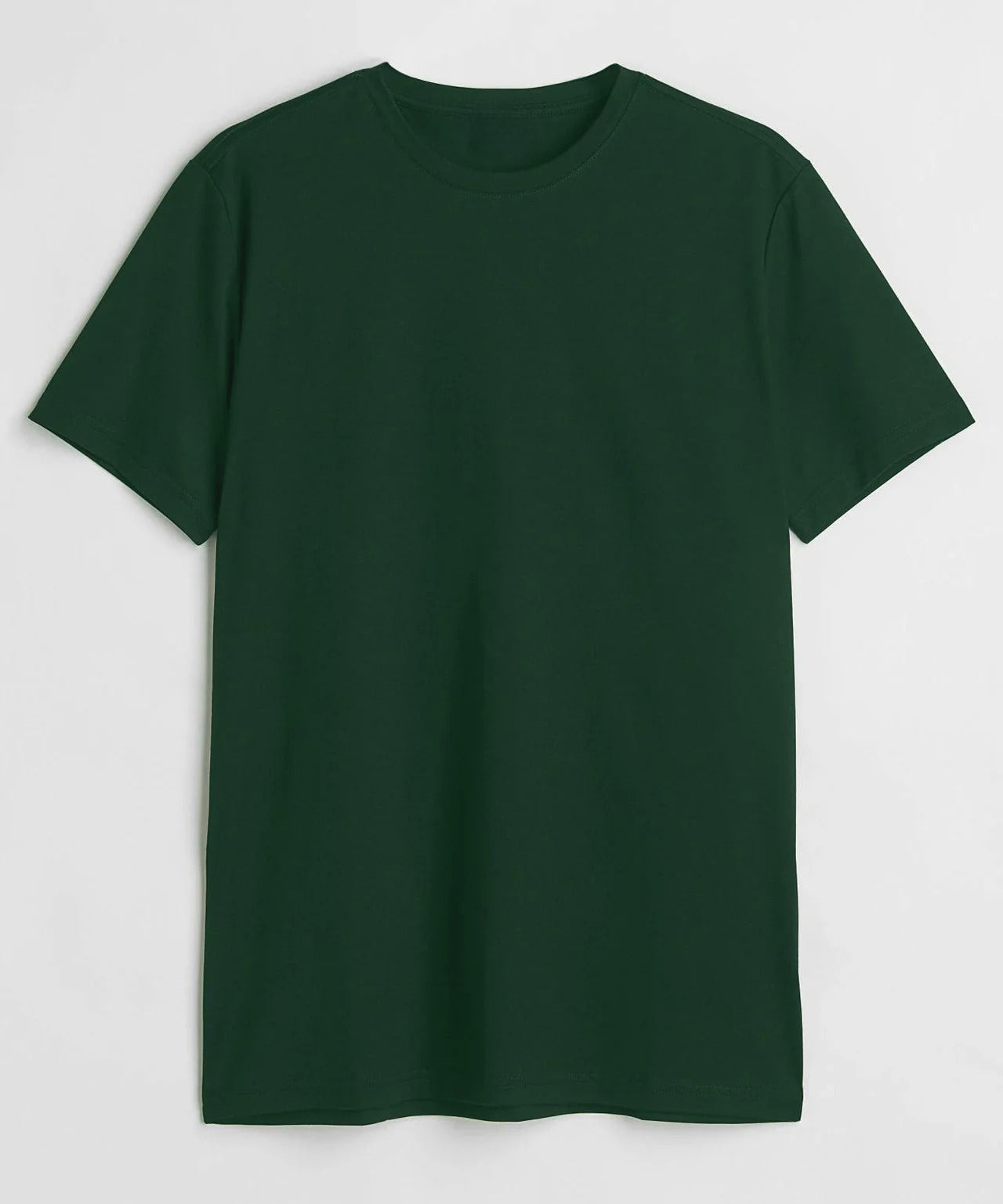 JEDFER Pure Cotton Half Sleeve, Solid, Round Neck T-Shirts for Men's