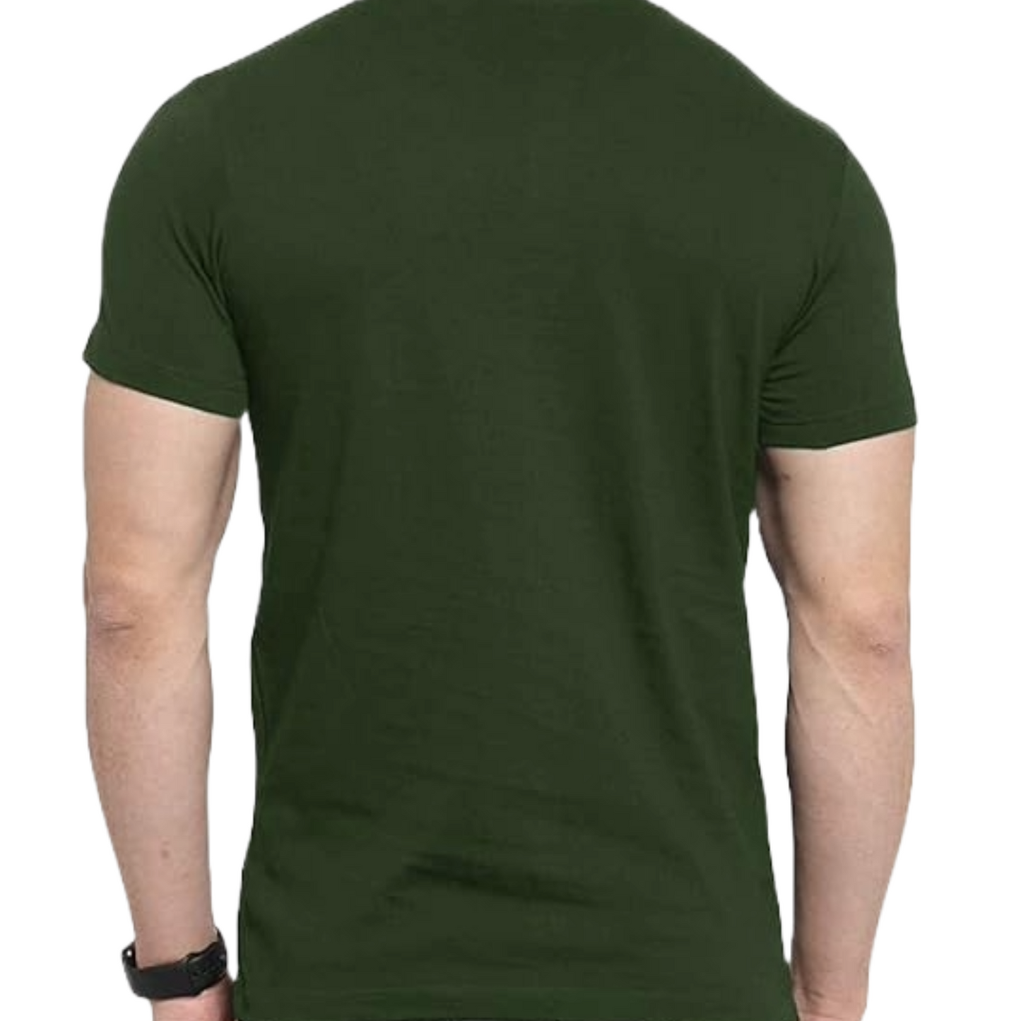 JEDFER Pure Cotton Half Sleeve, Solid, Round Neck T-Shirts for Men's